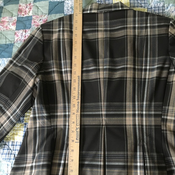 Jacket/Blazer, crop, cotton, Size 12, plaid - Picture 13 of 13